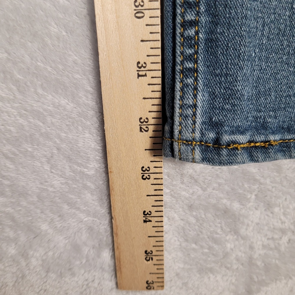 Signature by Levi Strauss & Co S51 Straight Jeans Mens 34x32.5 Blue Medium Wash - Picture 5 of 13